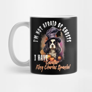 Spaniel Dog Ghost Guardian Vintage Halloween Funny Mug